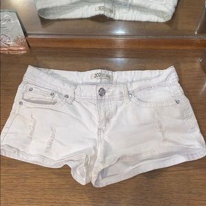 White Denim Shorts